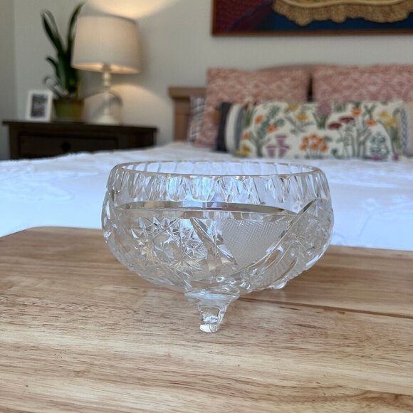 Crystal Fruit Bowl by A. Jabtonski, 1980s - Picture 2 of 9